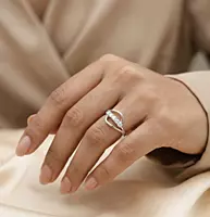 925 silver open loop ring