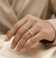 925 silver open loop ring