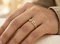 18 kt gold gap band