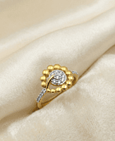 18 kt gold balls ring