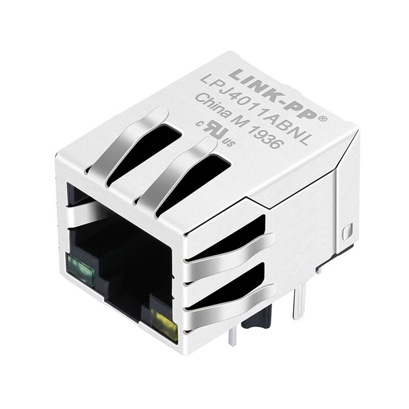 LPJ4011ABNL - Ethernet RJ45 Connector Female with Magnetics 10/100 Base-T