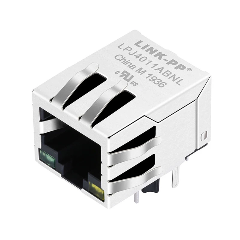 LPJ4011ABNL - Ethernet RJ45 Connector Female with Magnetics 10/100 Base-T