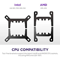 NZXT Kraken Plus 360 RGB CPU Liquid Cooler – 360mm AIO White Intel & AMD