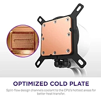 NZXT Kraken Plus 360 RGB CPU Liquid Cooler – 360mm AIO White Intel & AMD