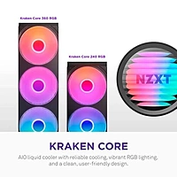 NZXT Kraken Core RGB CPU Liquid Cooler – 360mm AIO | Intel & AMD