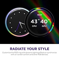 NZXT Kraken Elite 420 RGB CPU Liquid Cooler – 420mm AIO | IPS LCD | Intel & AMD