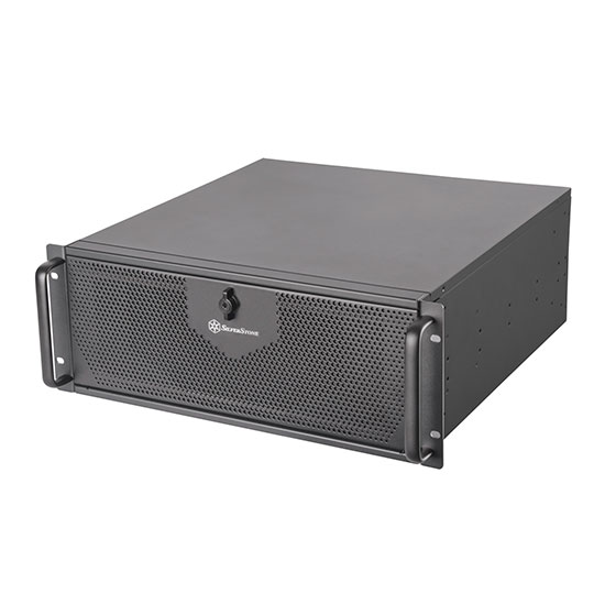 SilverStone 4U rackmount server chassis with liquid cooling compatibility (RM42-502)