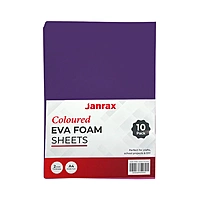 Pack of 10 A4 Purple Coloured EVA Foam Sheets