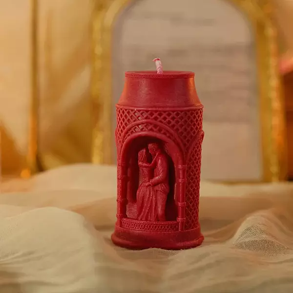 Silicon Mold Candle Valentine Romantic Love Pillar
