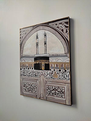 A Journey to Home - Makkah Painting