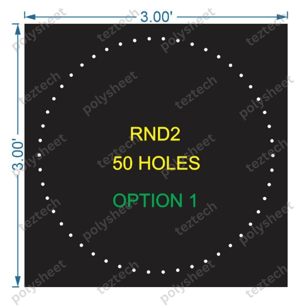 RND2 ROUND BORDER 3X3FT