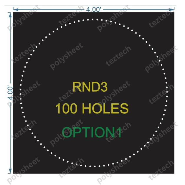 RND3 ROUND BORDER 4X4FT