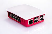 Official Raspberry Pi 3 Case of Raspberry Pi 3 Model B and B+ (Red-White)