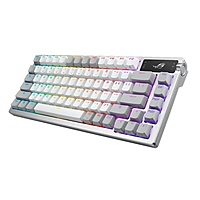 ASUS ROG Azoth White Wireless Mechanical Gaming Keyboard – NX Blue Switches | RGB