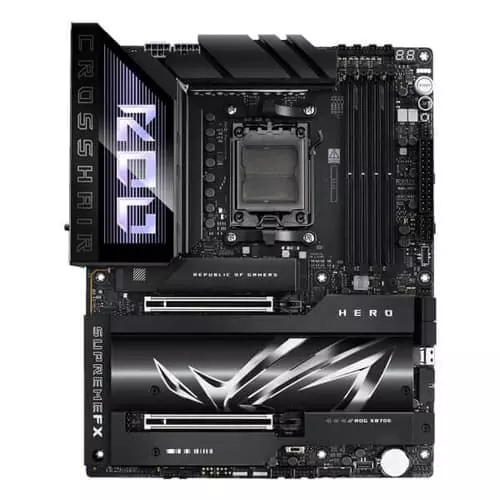 ASUS ROG Crosshair X870E Hero – ATX Gaming Motherboard | AM5 | DDR5 | Wi-Fi 7 | USB4