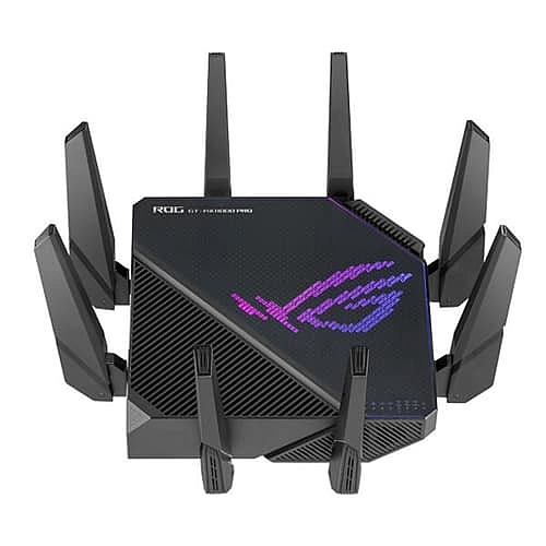 Asus ROG Rapture GT-AX11000 Pro Gaming Router – AX11000  WiFi 6  Quad-Core  Black