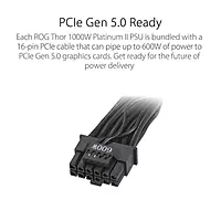 Asus ROG Thor 1000P2 1000W Platinum Fully Modular PSU – 80 Plus Platinum