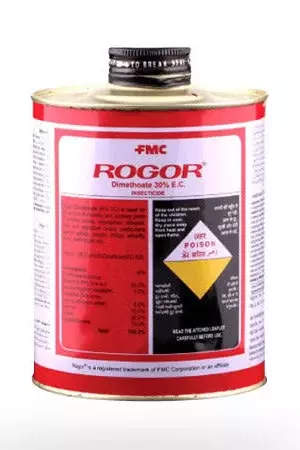 Rogor Insecticide - Dimethoate 30% EC for pests, aphids, thrips, mites and scale insects - 1 ltr