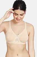 Zivame Single Layered Non Wired Full Coverage T-Shirt Bra - PY10HL