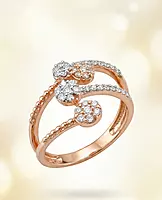 18 kt rose gold ring