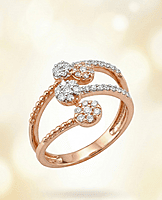 18 kt rose gold ring