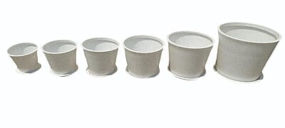 Round with Plate Flower Pot - 2 Extra Large