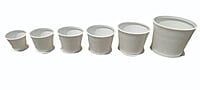 Round with Plate Flower Pot - 3 Extra Large Round with Plate Flower Pot - 3 Extra Large