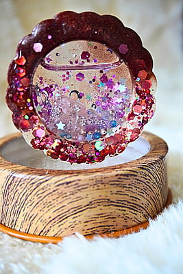 ROUND TYPE 2 SHAKER KEYCHAIN