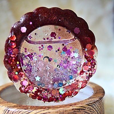 ROUND TYPE 2 SHAKER KEYCHAIN