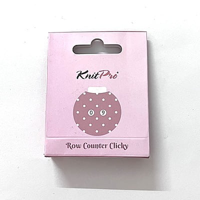 Pink polka dot row counter