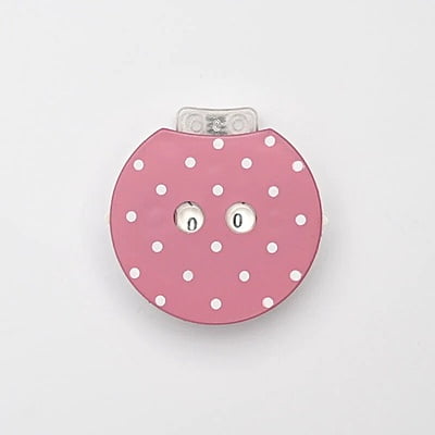 Pink polka dot row counter Pink polka dot row counter
