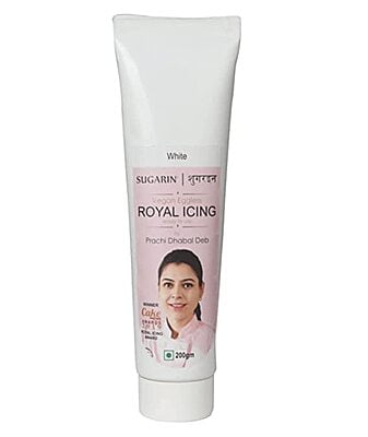 STN Vegan Eggless Royal Icing By Prachi Dhabal Deb White 200gm Tube