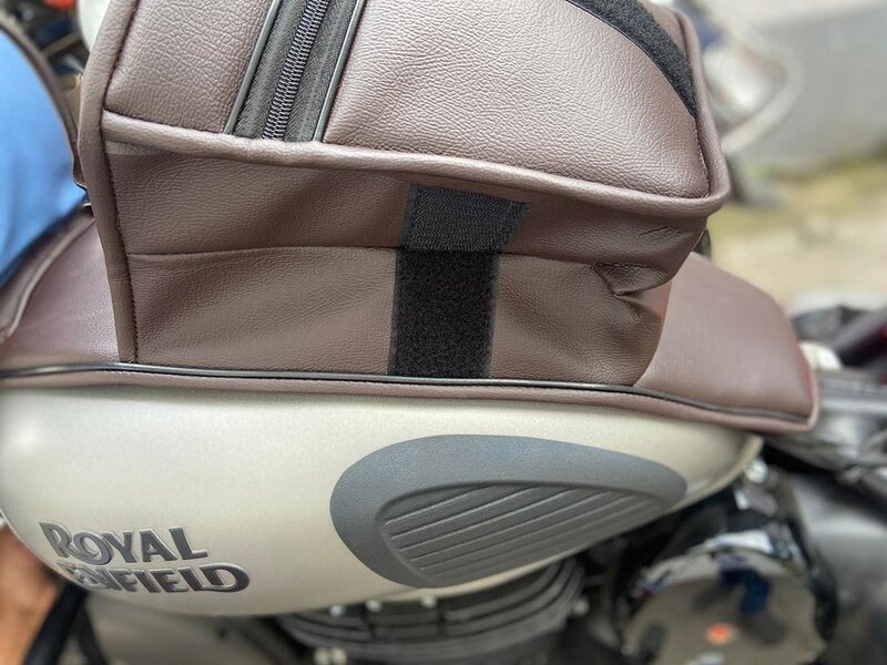 Royal Enfield Classic 350/500 Full Flap Tank Cover Without Mobile Pouch(Black)