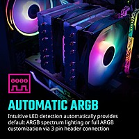 Cooler Master Hyper 620S ARGB CPU Air Cooler – Dual 120mm Fans | 6 Heat Pipes | Dual-T
