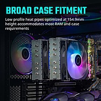 Cooler Master Hyper 620S ARGB CPU Air Cooler – Dual 120mm Fans | 6 Heat Pipes | Dual-T