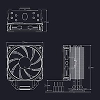 Cooler Master Hyper 212 Spectrum V3 ARGB CPU Air Cooler – 120mm PWM Fan | 4 Heat Pipes