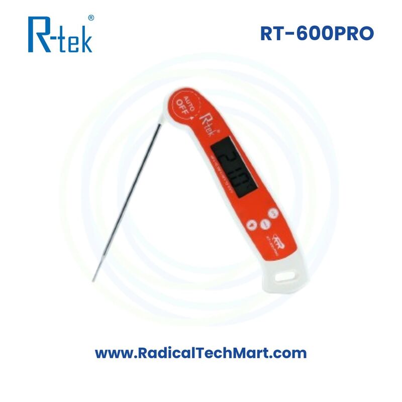 RT-600Pro Digital Food Thermometer – Folding Probe, Backlight Display