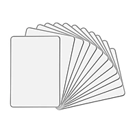 A4 Double Sided Magnetic Erasable MDF Plain Whiteboard With Grey Border