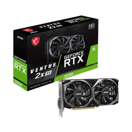 MSI GeForce RTX 3050 Ventus 2X XS OC 8GB GDDR6 Graphics Card – PCIe 4.0