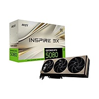 MSI RTX 5080 Inspire 3X OC 16GB GDDR7 Graphics Card – Triple Fan | 4K Support