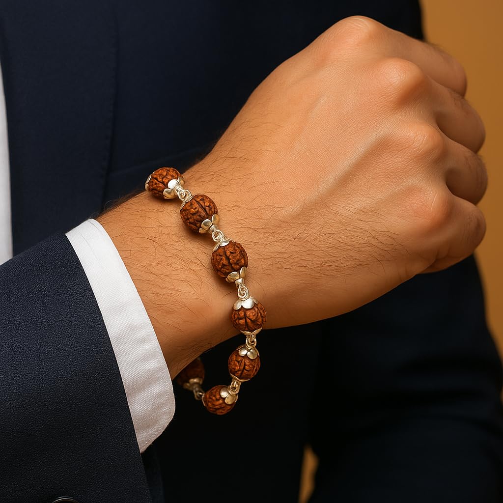 Silver Rudraksha Bracelet