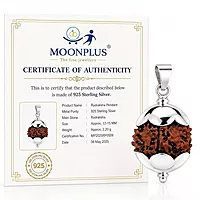 Rudraksha Pendant/Sterling Silver Caped Pendant