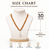 Rudraksha Mala/Chain with Sterling Silver Iyyappa Pendent/Dollar