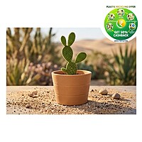 Plastic Rufwood Round Pot | 4 Inch | Indoor Plant Pot