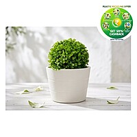 Plastic Rufwood Round Pot | 4 Inch | Indoor Plant Pot