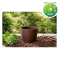 Plastic Rufwood Round Pot | 4 Inch | Indoor Plant Pot