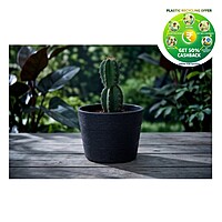 Plastic Rufwood Round Pot | 4 Inch | Indoor Plant Pot