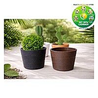 Plastic Rufwood Round Pot | 4 Inch | Indoor Plant Pot