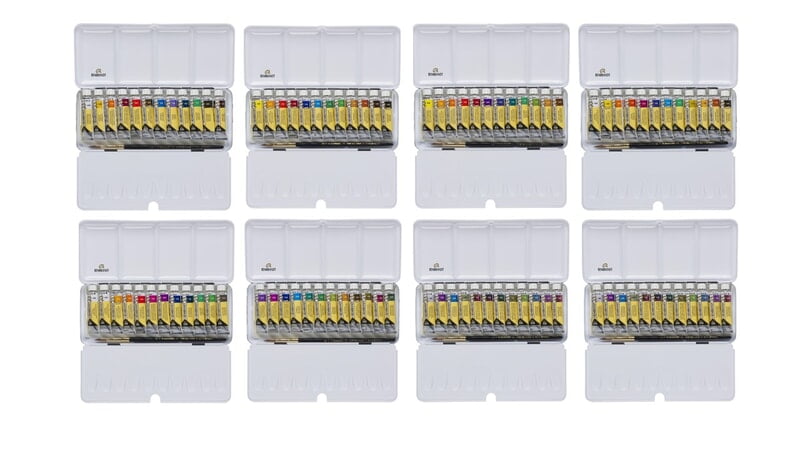 REMBRANDT WATERCOLOUR METAL TIN SET| 12 X 10