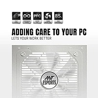 Ant Esports RX550 White SMPS – 550W Power Supply | 80 Plus Bronze | Non-Modular